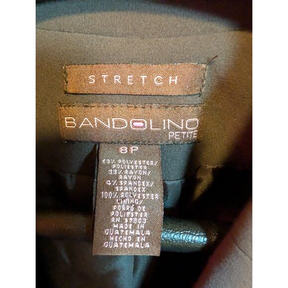 Bandolino Dark Brown Women's Blazer NWT Size 8P Office Business Suit Jacket - Picture 5 of 9